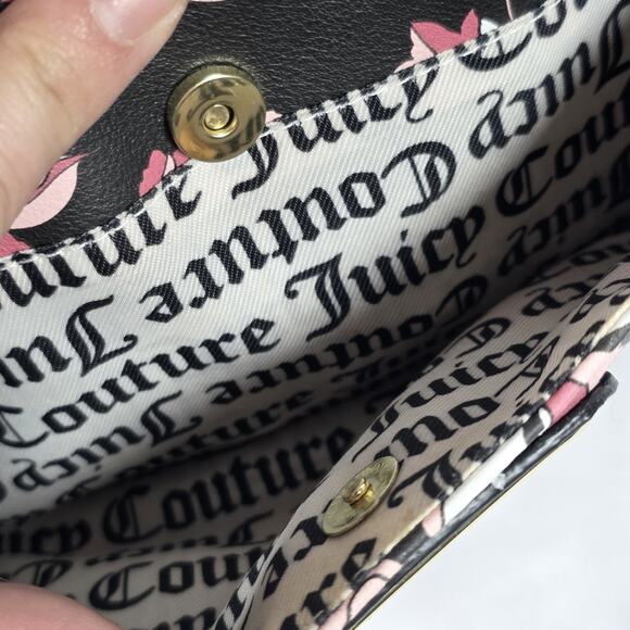 JUICY COUTURE Pretty Rose Rosie Floral Pink MINI Backpack Bag Front pouch main image 8
